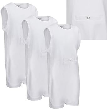 Special Kids Adaptive Clothing For Children & Adults With Special Needs, Sleeveless Bodysuit With Tube Access