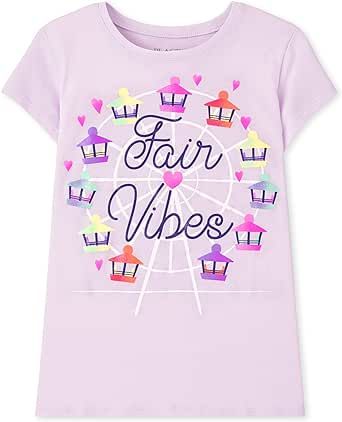 The Children's Place Girls' Short Sleeve Graphic T-Shirt