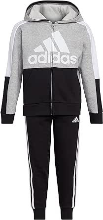 adidas boys 2 Piece Colorblock Fleece Set