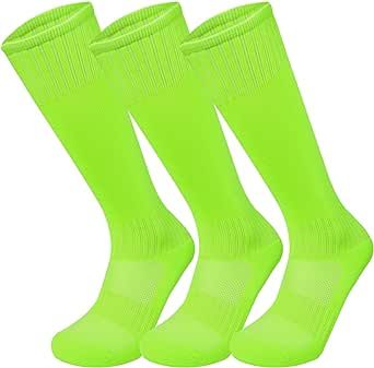 Marchare Boys Soccer Socks Toddler Football Socks Knee High Solid Sports Socks For Boys Girls 5-16 Years